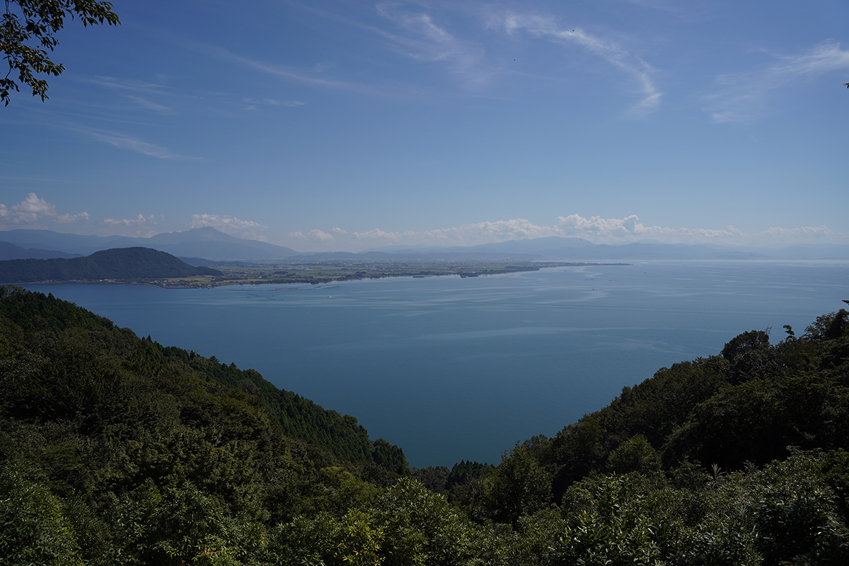 奥琵琶湖パークウェイからの眺望